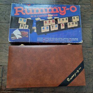 Vintage Rummy-O Game with Carrying Case